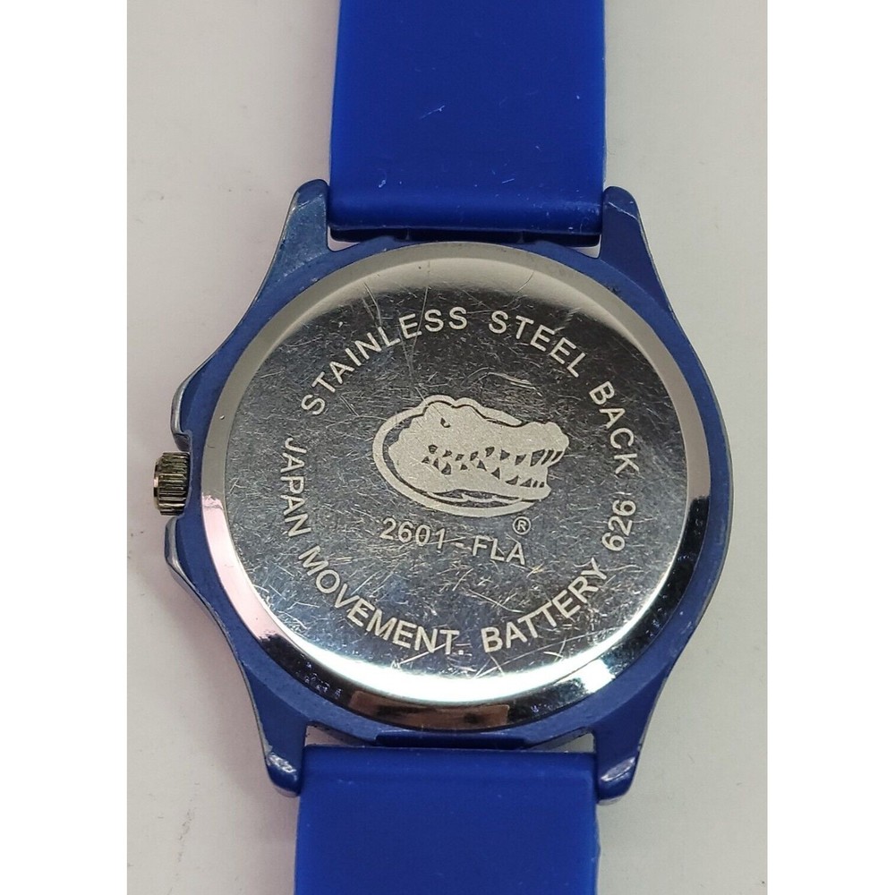 Florida Gators Blue Silicone Band Wrist Watch Crystal Bezel Unisex College Works - Picture 9 of 12
